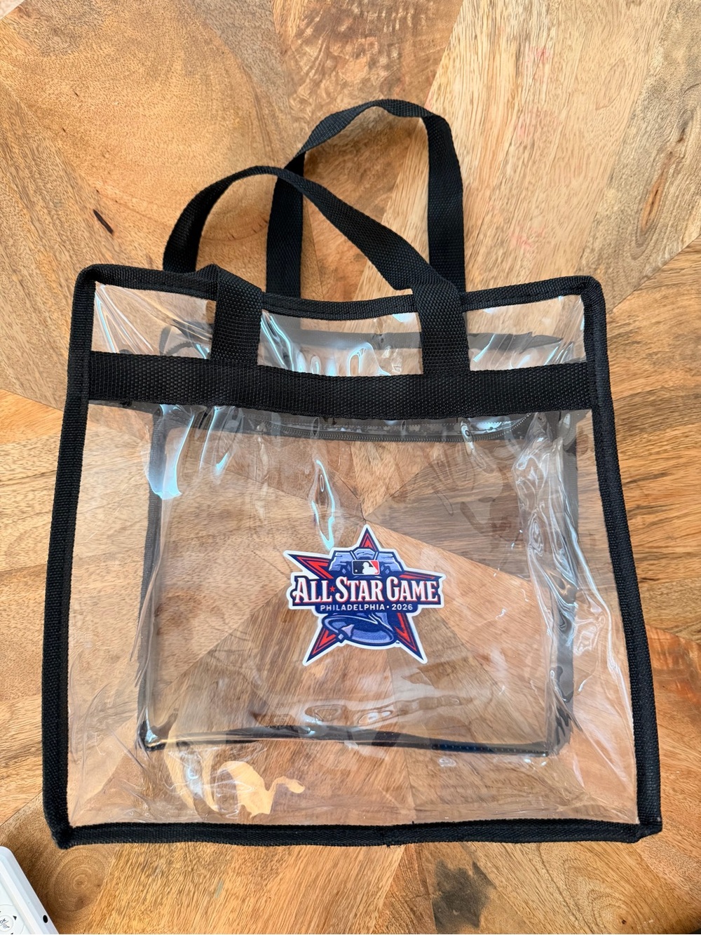 All-Star Game Philadelphia 2026 Clear Tote Bag - Black Trim